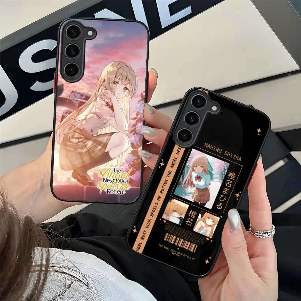 Angel Mahiru Shina Phone Case for Samsung Galaxy S26 S25 S24 S23 S22 S21 Plus FE Ultra Skin Feel Shockproof Cover