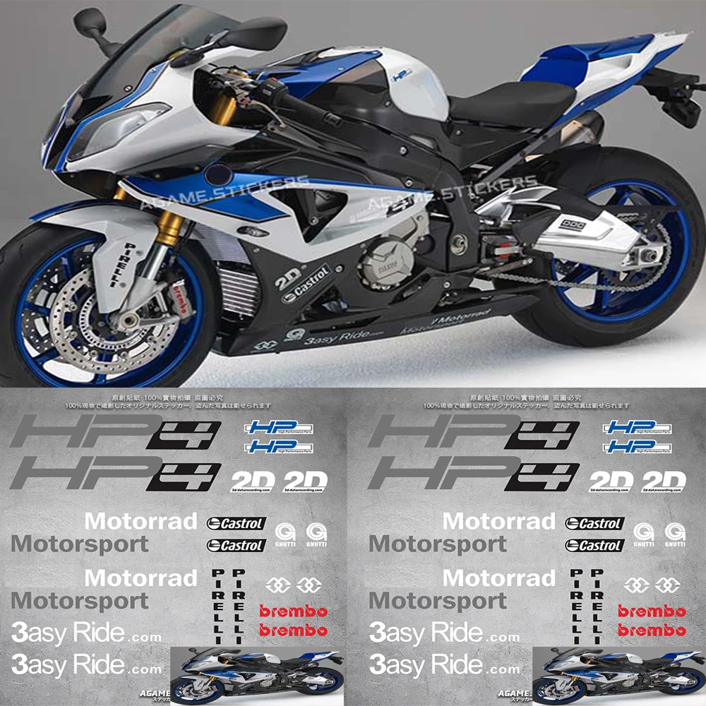 For BMW S1000RR S1000 S1000 RR HP4 Motorcycle Accessories Fairing Sticker Whole Car Sticker Kit