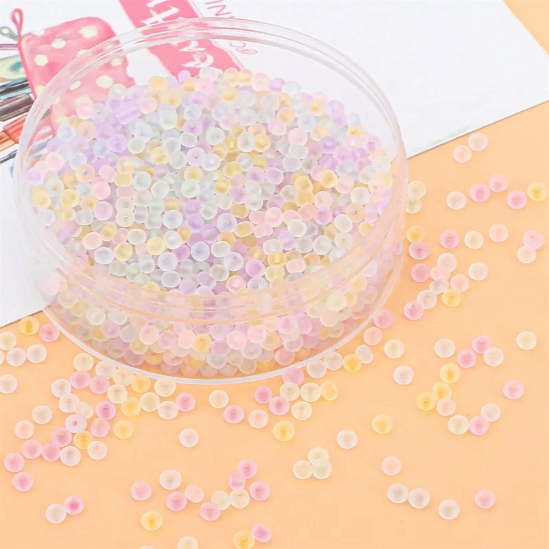 480Pcs 3mm Matte Glass Seed Beads Mini Loose Spacer Pony Beads for DIY Bracelet Necklaces Craft Jewelry Making Supplies