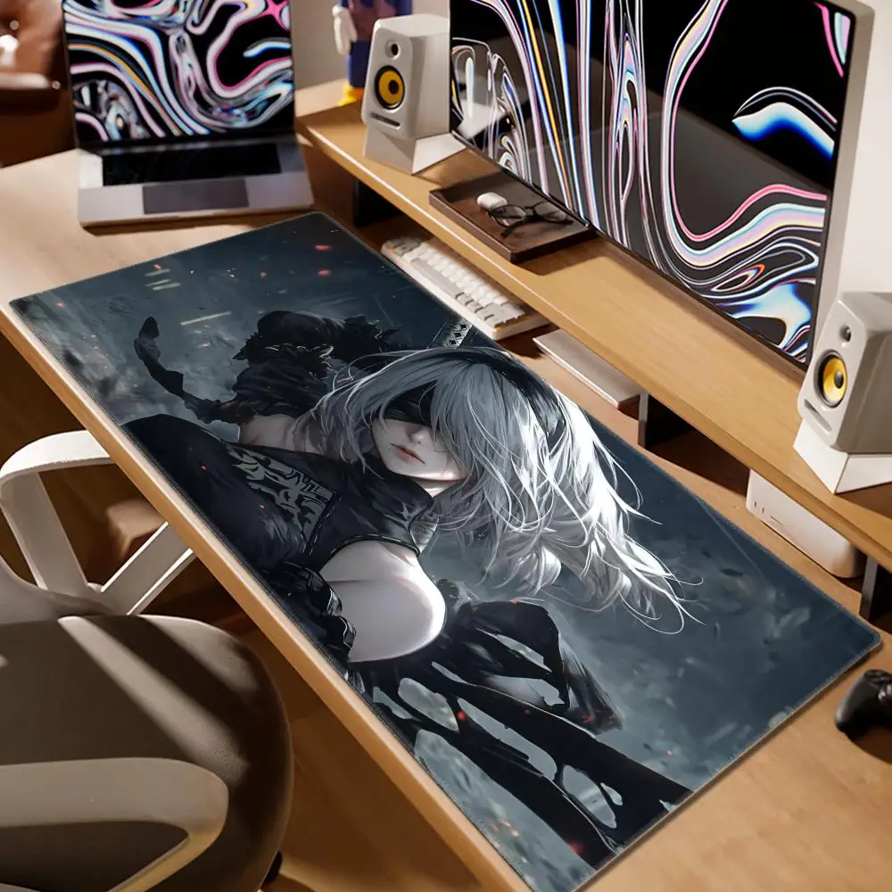 Nier Automata 2b Mouse Pad PC Game Carpets Laptop Desk Pad XXL Non-slip Computer Expansion Pad Keyboard Accessories Mouse Mat