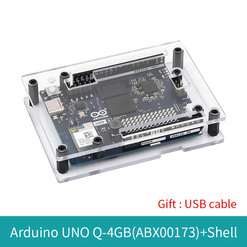 Officiële originele Arduino UNO Q ABX00162 ABX00173 Qualcomm QRB2210 STM32U585 MCU Adreno GPU 3D grafische versneller