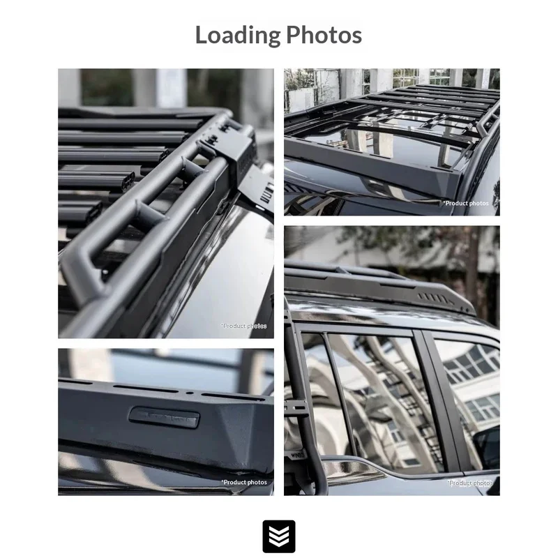 

Sturdy WIN Aluminum Alloy Roof Platform No Drilling Non-Destructive Installation 100kg Capacity All 4x4 Car Roof Racks