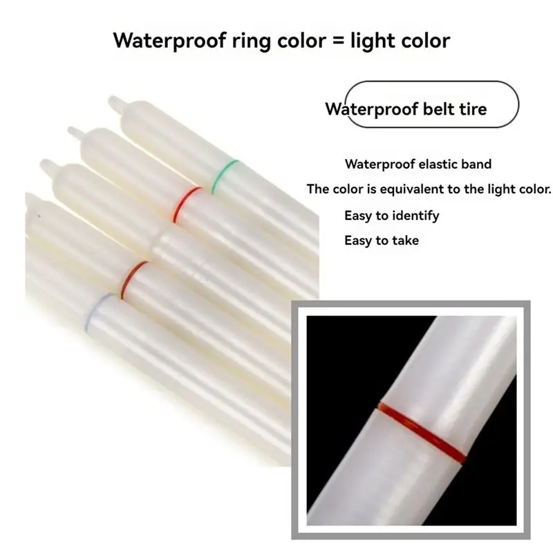 New Arrival 10Pcs Multifunctional LED Light Stick Suit Work With Cr425 Battery Luminous Floats Accessory Lure Stick Attractor La