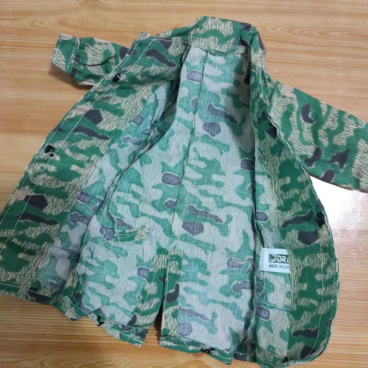 1:6 Soldier Man Coat WW2 German Army Dress Jacket Watermark Smock Mid-length Blouse Coat Windbreaker Model Fit 12"Body Figure