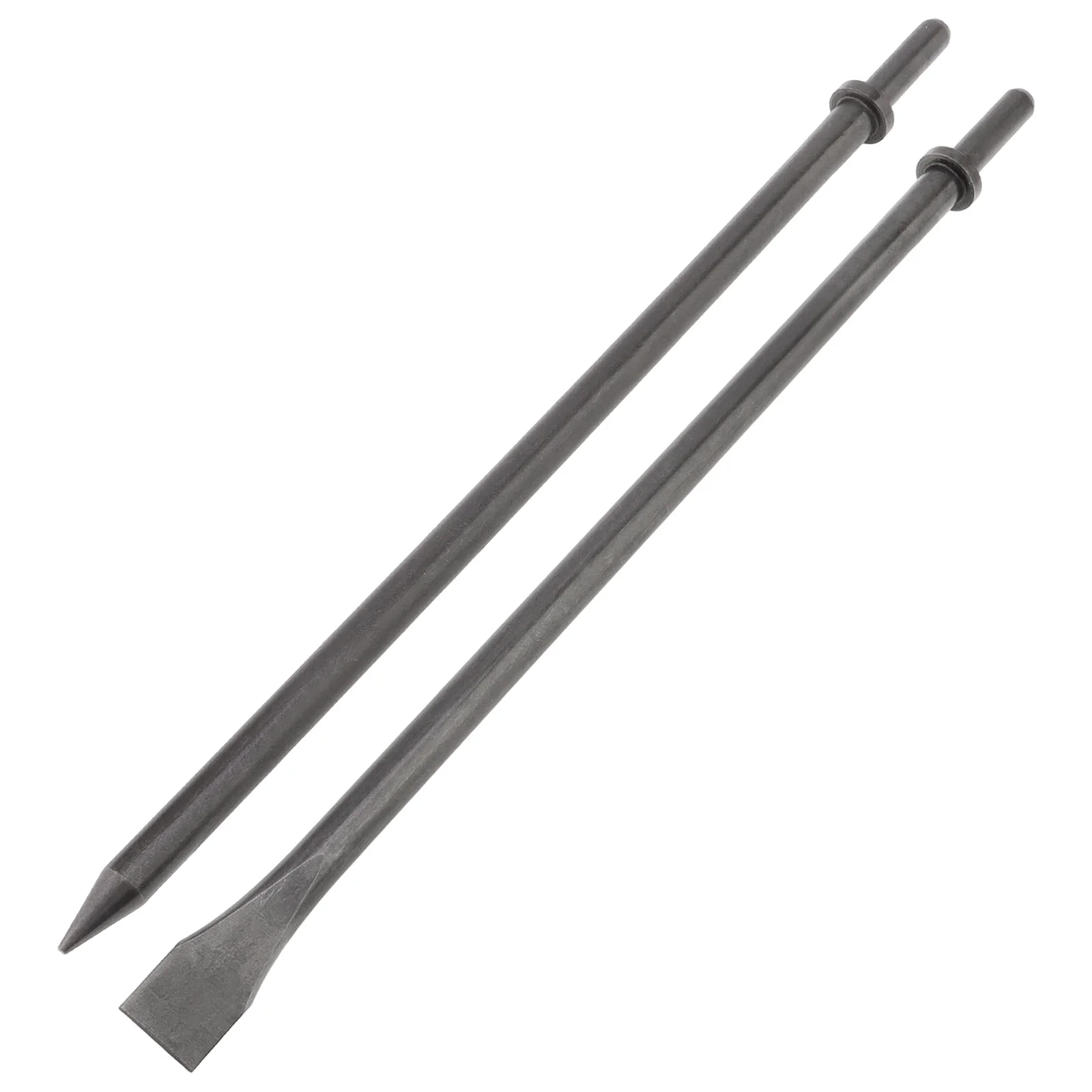 2 pcs 345 mm Air Chipping Alloy Steel Punch Chromium - Molybdenum Steel 0.39 in Shank Chisel Bit Sets for Masonry