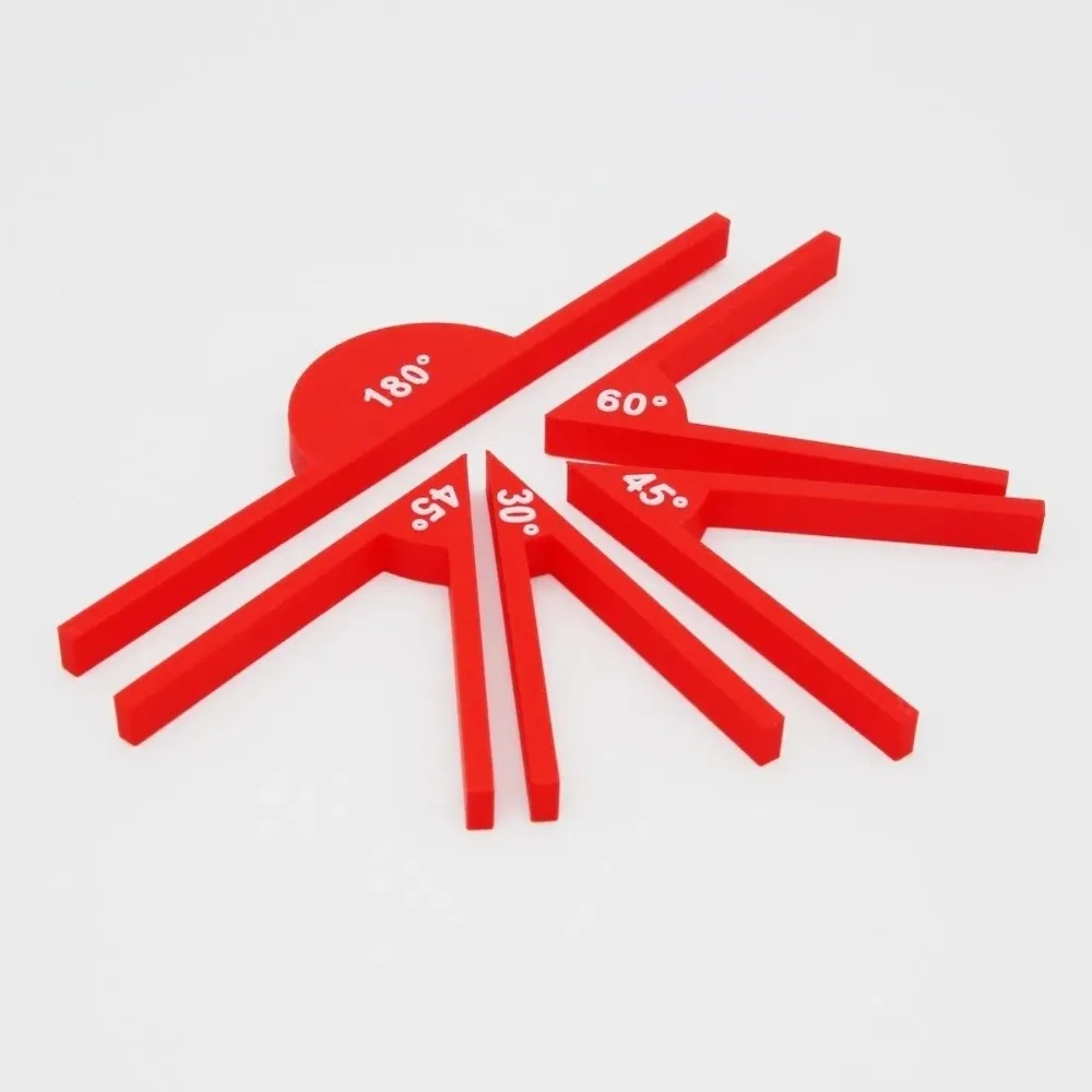 Portable Geometric Angle Ruler Multi-function Geometric Angle Teaching Mathematics Angle Rulers Teaching Auxiliary Props