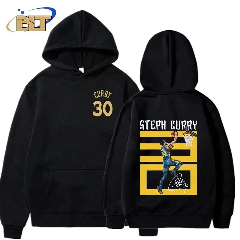 Men And women Basketball Fans Clothing Stephen Curry Adult Hoodie Plus Cotton Sports Sweatshirt Loose Large Size Tops For - Image 3
