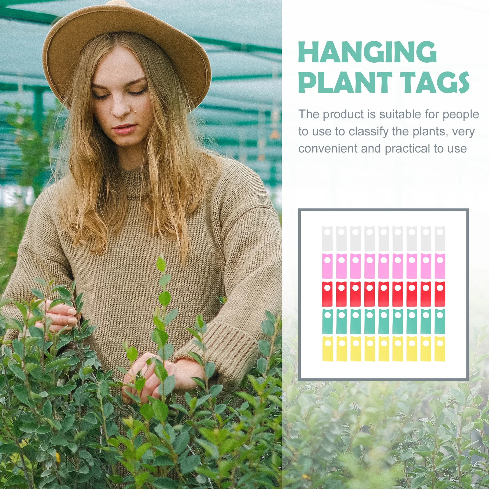 

500pcs Plastic Hanging Plant Labels Garden Markers For Nursery Classification Tags Vegetable Succulent Pollination Labeling