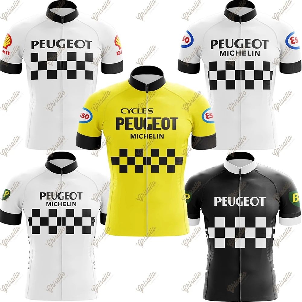 Maglia da Ciclismo da uomo retrò a maniche corte abbigliamento da bicicletta da corsa di squadra Top sport all'aria aperta abbigliamento da bici MTB Ciclismo personalizzato