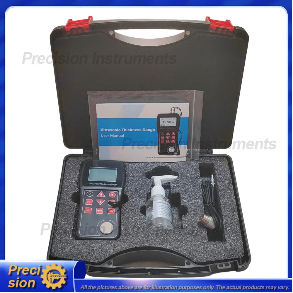 

Цифровой ультразвуковой толщиномер высокой точности, портативный измеритель толщины для пластика, стекла, металла, меди, стали, алюминия