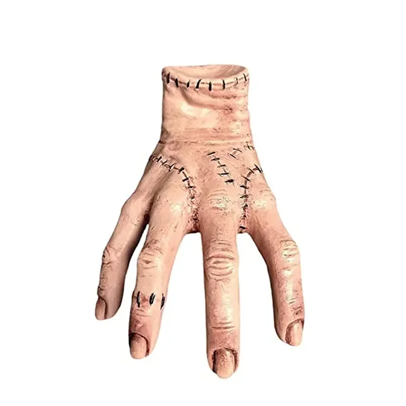 

Wednesday Addams Family Thing Hand Cosplay Home Decor Crafts Ornament Figurine Halloween Party Scary Props Decorations Gift