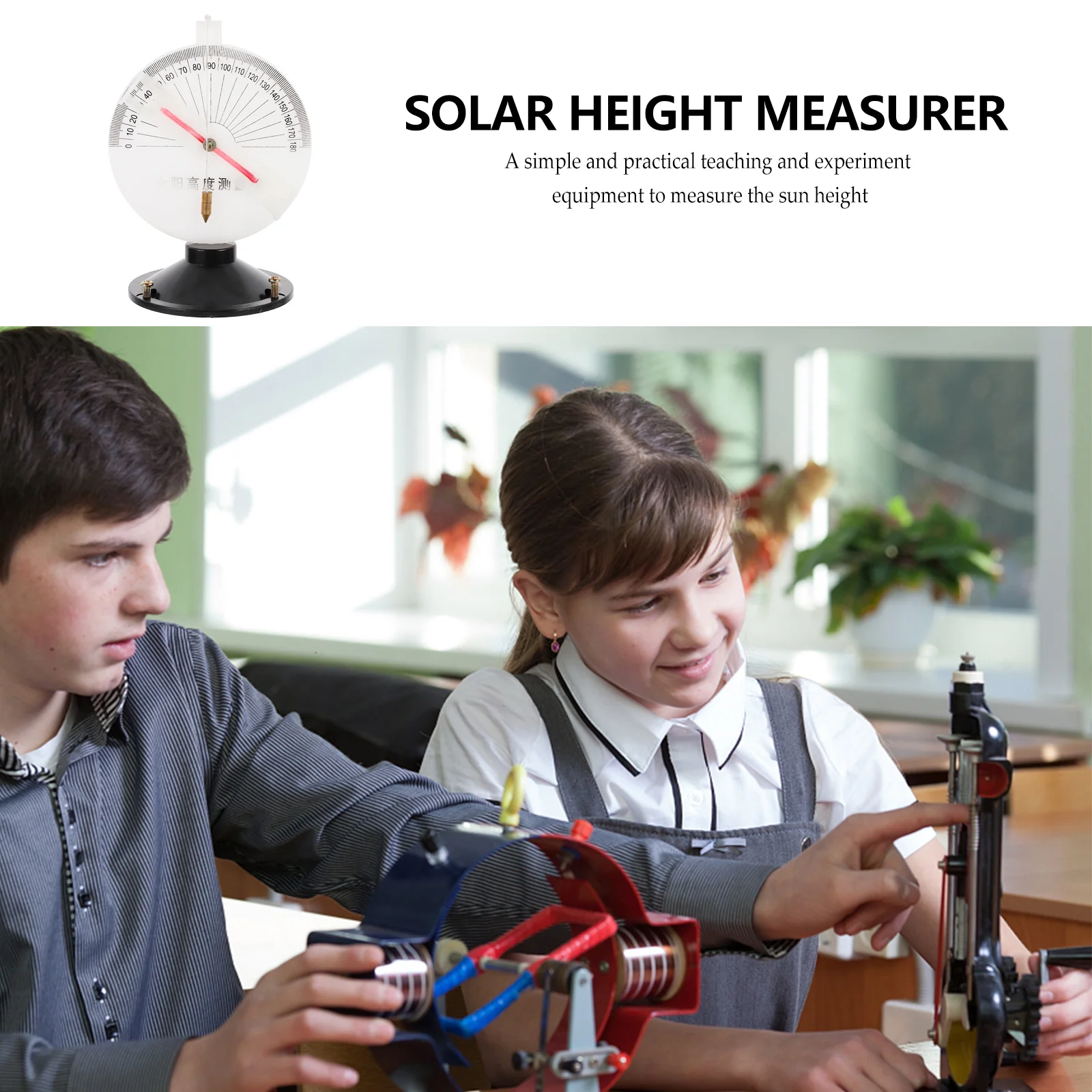 

Sun Altitude Measuring Device Solar Plastic Height Measurer Angle Measurement Tool of Study Equipment Instrument