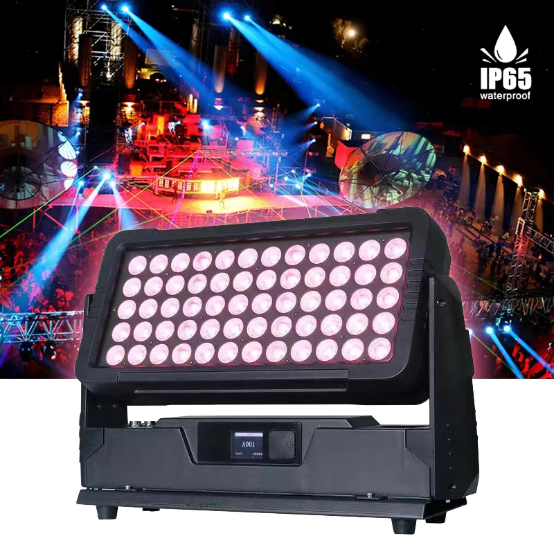 Outdoor 60x10W LED IP65 RGBW Wall Wash Washer Stage Flood Architecture Building City Color Light