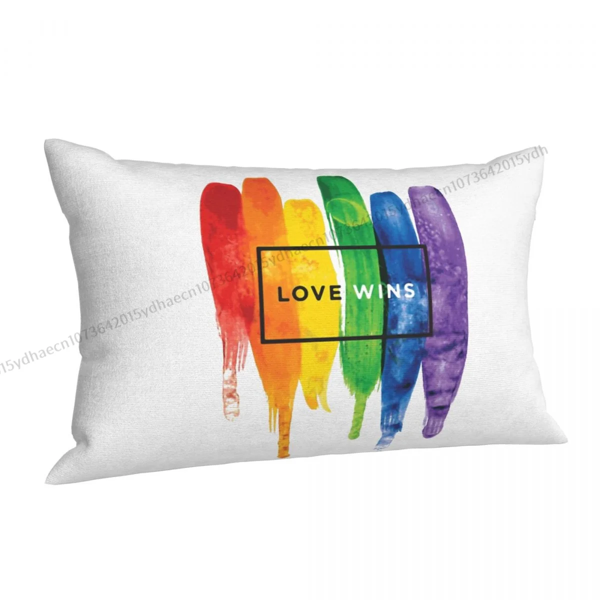 Watercolor Printed Pillow Case LGBT Sexual Minority Backpack Coussin Covers Kawaii Home Decor Pillowcase