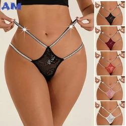 2024 Трусы Женские Sexy Thongs Double Thin Belt Women's Panties High-waisted Lace Transparent Lingerie Sexy Panties Women