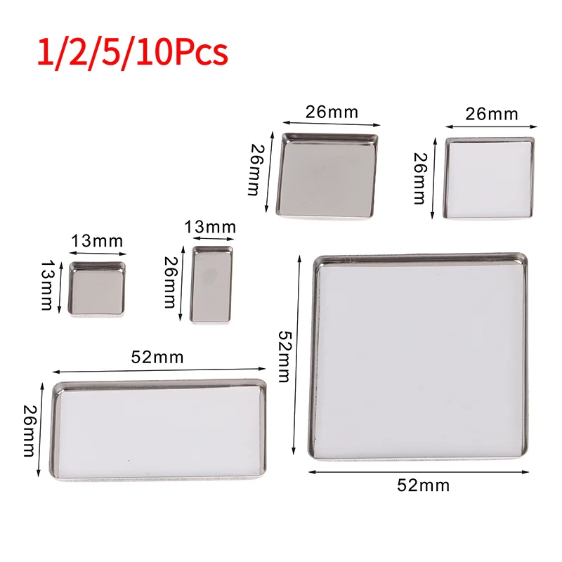 1/2/5/10Pcs Watercolor Box Packaging Grid 0.5ml/1ml/2ml For Travel Box Magnetic Aluminum Palette Professional Paint Art Supplies