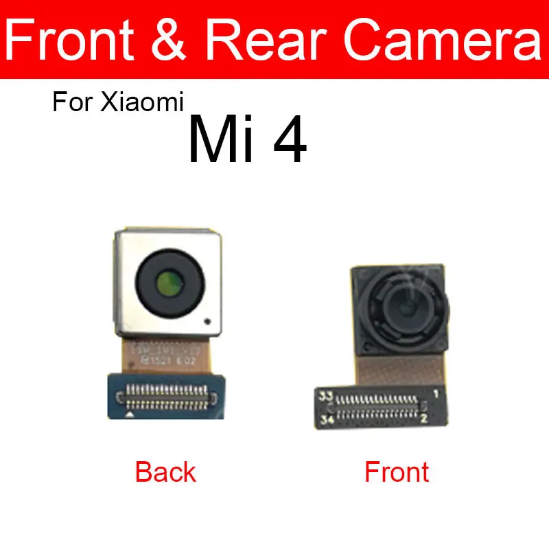 Belangrijkste Achteruitrijcamera Module Voor Xiaomi Mi 4 4c 4i 4S Terug & Front Camera Flex Lint Kabel Vervanging reparatie Onderdelen Goed Getest