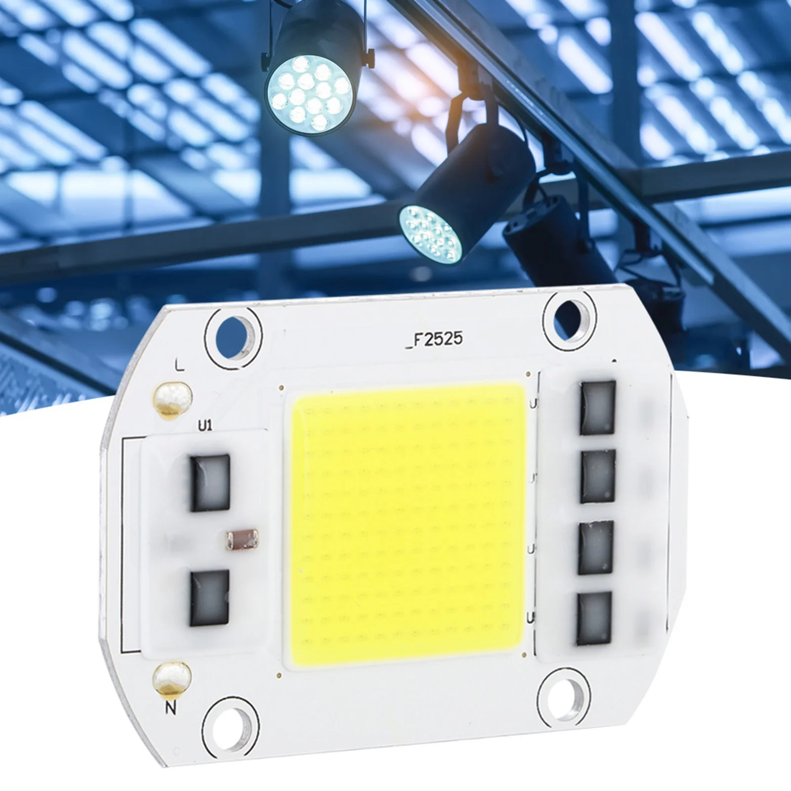 100W 220V Cold White High Power LED Chip High Voltage COB Light Source for Indoor Outdoor Use