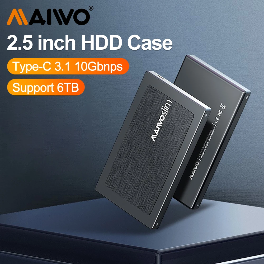 

Внешний HDD-бокс MAIWO 2,5 дюйма, 10 Гбит/с, SATA на USB C 3,1