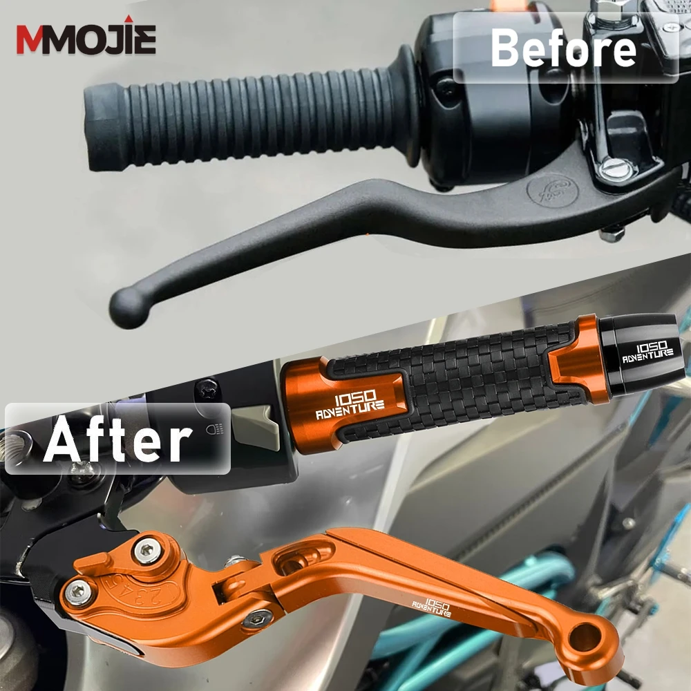 KTM 1050ADVENTURE 1050 ADV 2015 2016 접이식 브레이크 클러치 레버 오토바이 핸들바 핸들 그립 엔드 1050 ADVENTURE