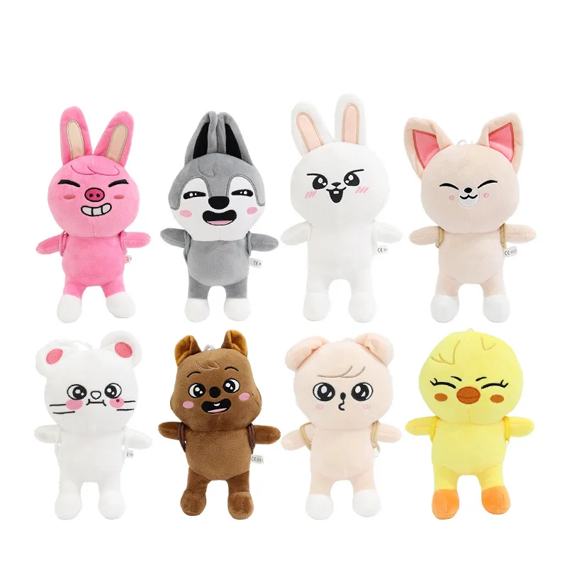 ตุ๊กตา SKZOO Stray Children รุ่นกระเป๋าเป้ น่ารัก ลีโน่ เซุงมิน ฮัน และ ชังบิน แบบเดียวกับตุ๊กตาดารา