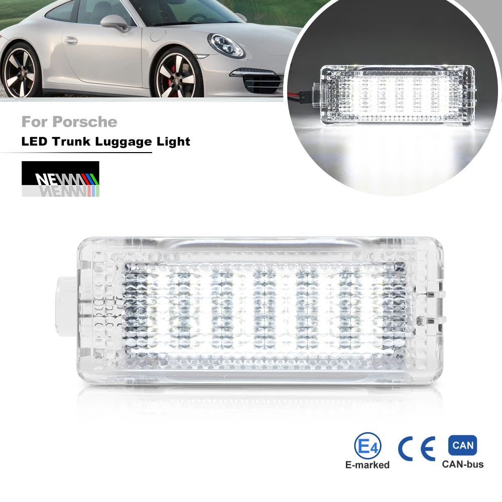 1PC LED Front Luggage Compartment Light Fit for Porsche 911 991 981 718 982 Cayman Boxster, Canbus Error Free Storage Bay Lamp
