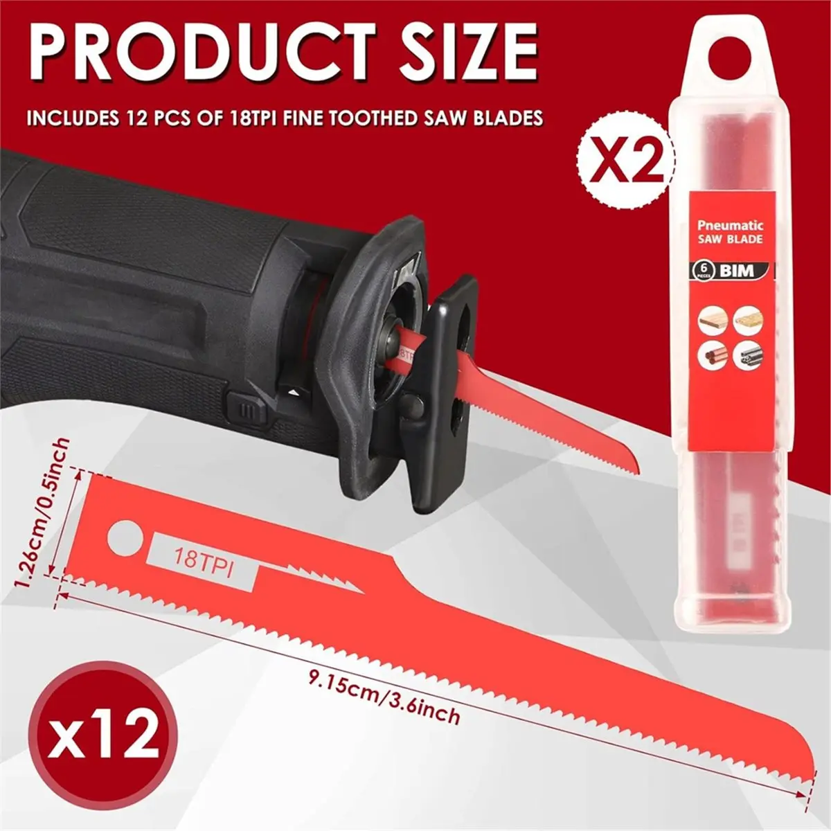 12Pcs Air Reciproca…