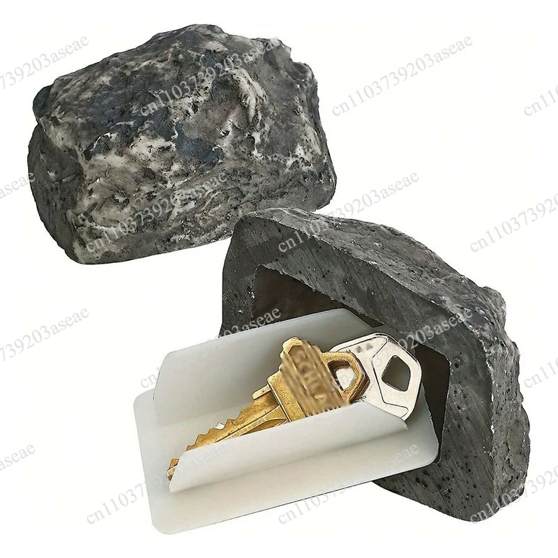 Outdoor courtyard hidden door key box simulation small stone decoration