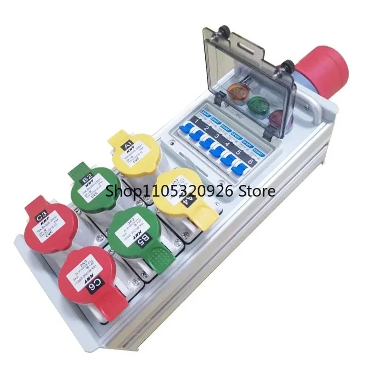 Portable 12-way breakout box 63A aviation plug-in wedding lighting large-screen performance wiring distribution box