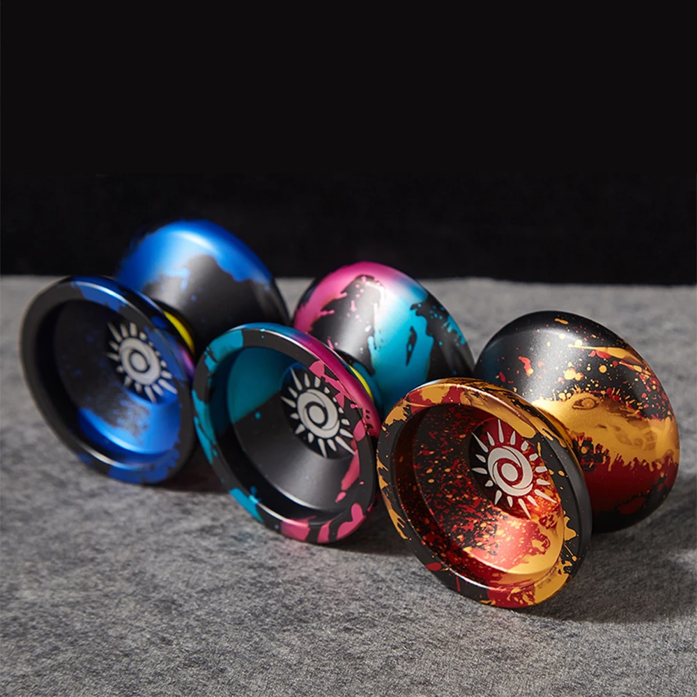 High Speed Unresponsive Yo Yo Classic Toys For Kids Yoyo Professional Magic Yoyo Metal Yoyo With 10 Ball Bearing Alloy Aluminum