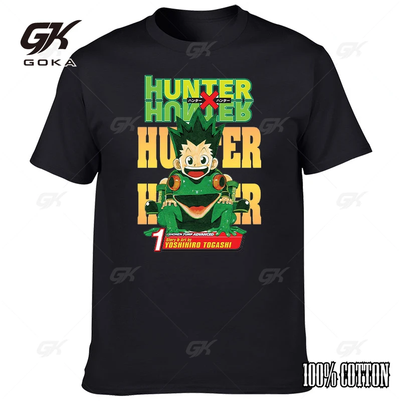 Anime Hunter X Hunter Anime T-shirt 2023 Summer New Cotton T-shirt Casual Harajuku Street Apparel Casual Short Sleeve Top F128