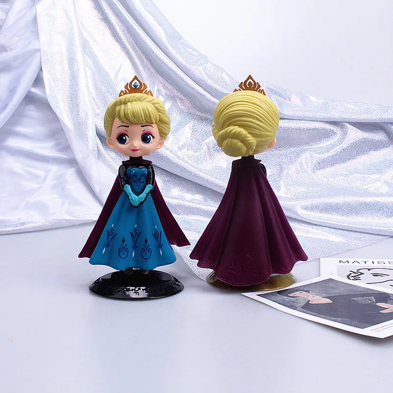 Disney Princess Theme Party Ornaments Frozen Elsa Model Cartoon Cake Ornaments Kids Birthday Party Cake Supplies Xmas Present