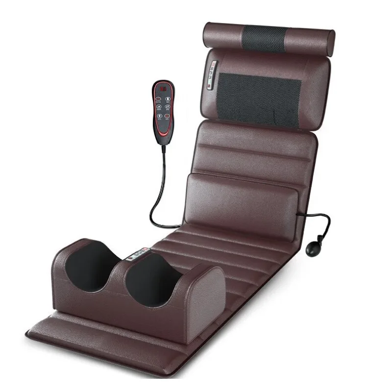 Elektrisch full-body massagematras met verwarming Handbediening Schouder Nek Taille Airbag Rugkneden trillingen Massagekussen - afbeelding 2
