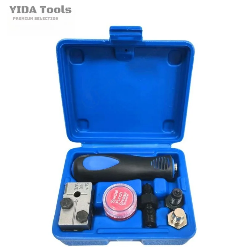 5Pcs Brake Pipe Flaring Tool Kit 4.75mm Mushroom Head Tube Flaring Tool Auto Brake Line Repair Workshop Tool