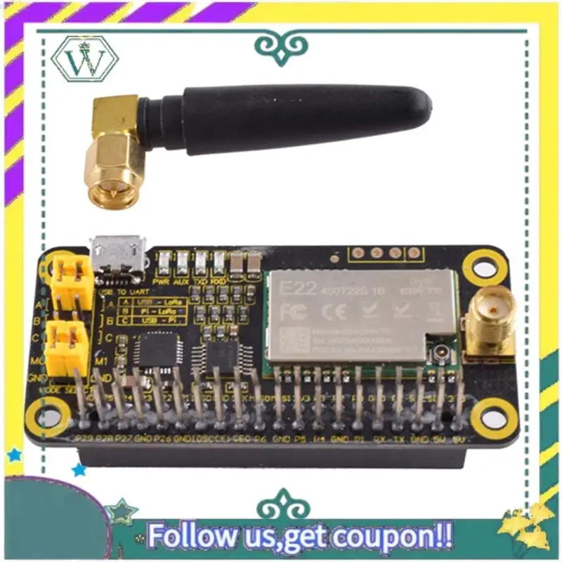 NEW SX1268 Lora HAT For Raspberry Pi 4/3/STM32/For Arduino Spread Spectrum Modulation 433/470Mhz Frequency Band