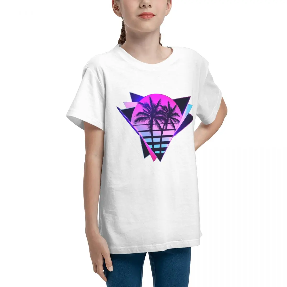 Teenagers Retrowave 2 For Sale Basic Short Sleeve T-Shirt Funny Joke Sexy Top tee Unique Top quality