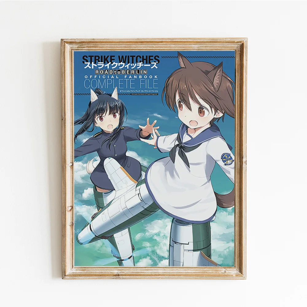 Strike Witches Japanese Anime Art Print Poster Cartoon Manga Wall Stickers Otaku Canvas Painting Decor