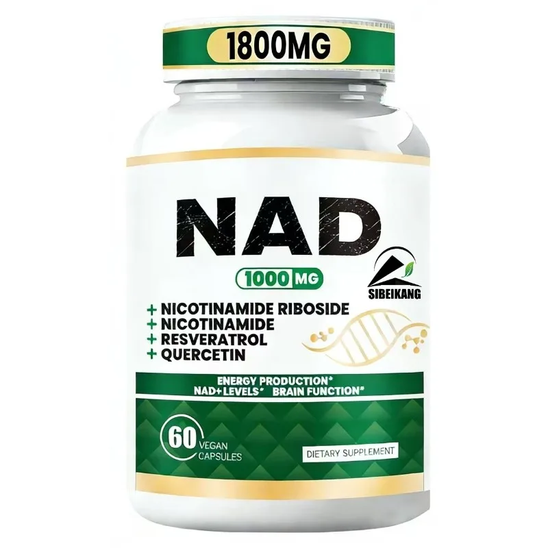 

NAD supplement 1000mg pure nicotinamide mononucleotide for energy health-60 capsules