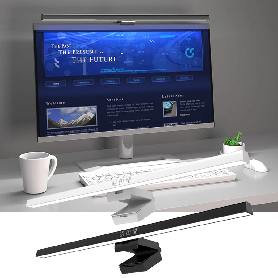 

USB LED Desk Lamp Monitor Light Bar Touch Control Computer Monitor Table Lamps Eye Caring Office Study Screen Hanging Lights