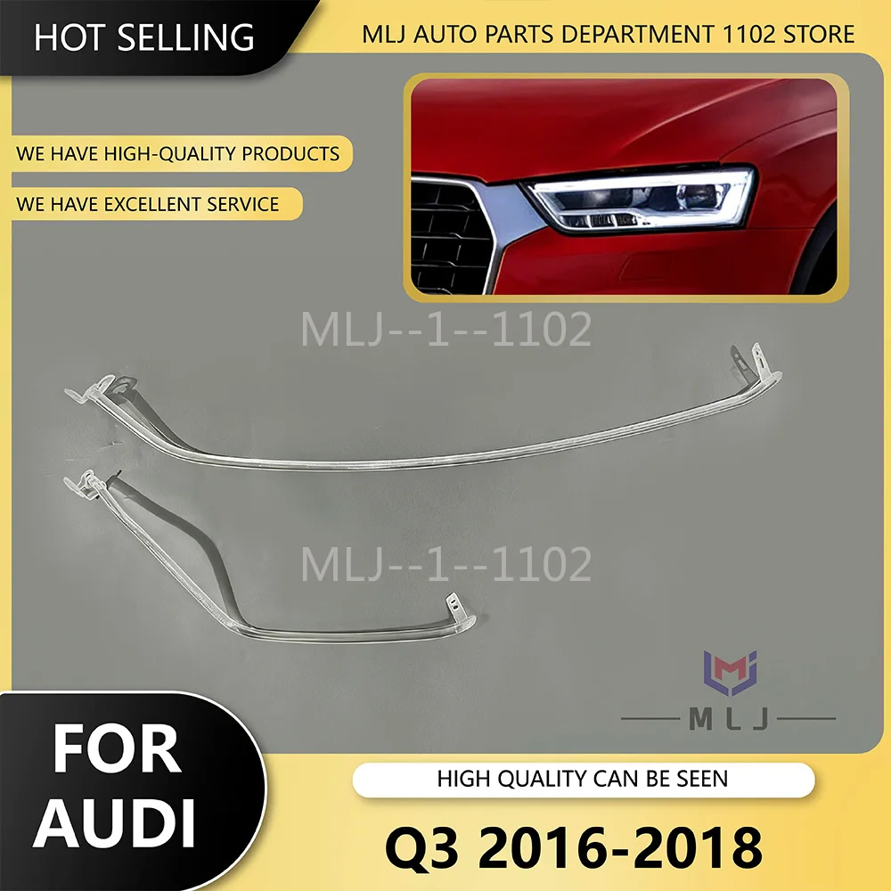 

Для Audi Q3 2016 2017 2018: Светодиодные трубки DRL (ангельские глазки) для фар, акриловые трубки, светодиодные лампы, аксессуары для автомобиля