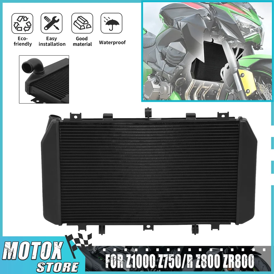 Aluminum Radiator for Kawasaki Z750 Z800 Z1000