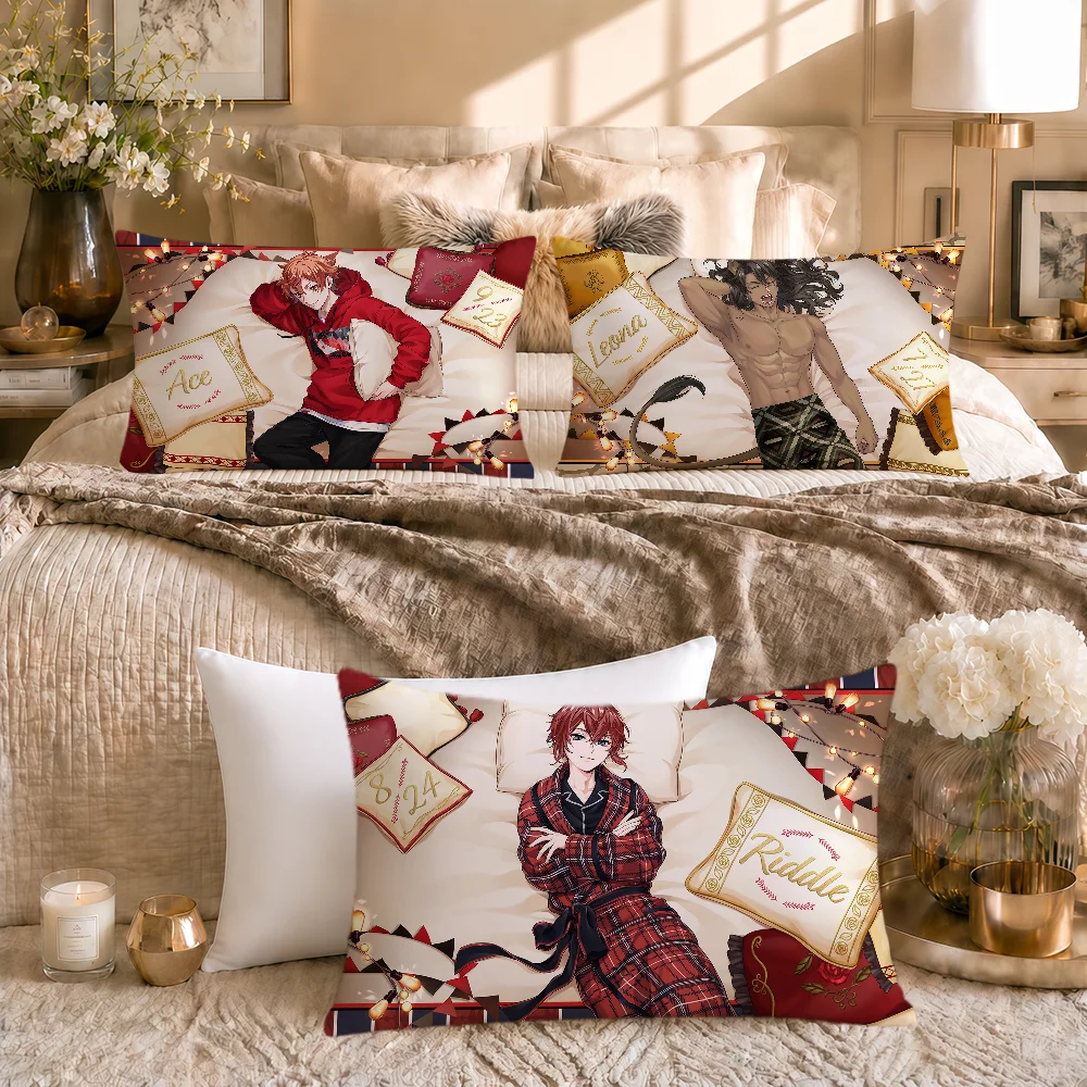 Cozy Card SSR T-Twisted Wonderland Azul Riddle Soft Rectangle Pillowcover Home Sofa Living Room Decor Dorm Hogar Pillowcase Gift