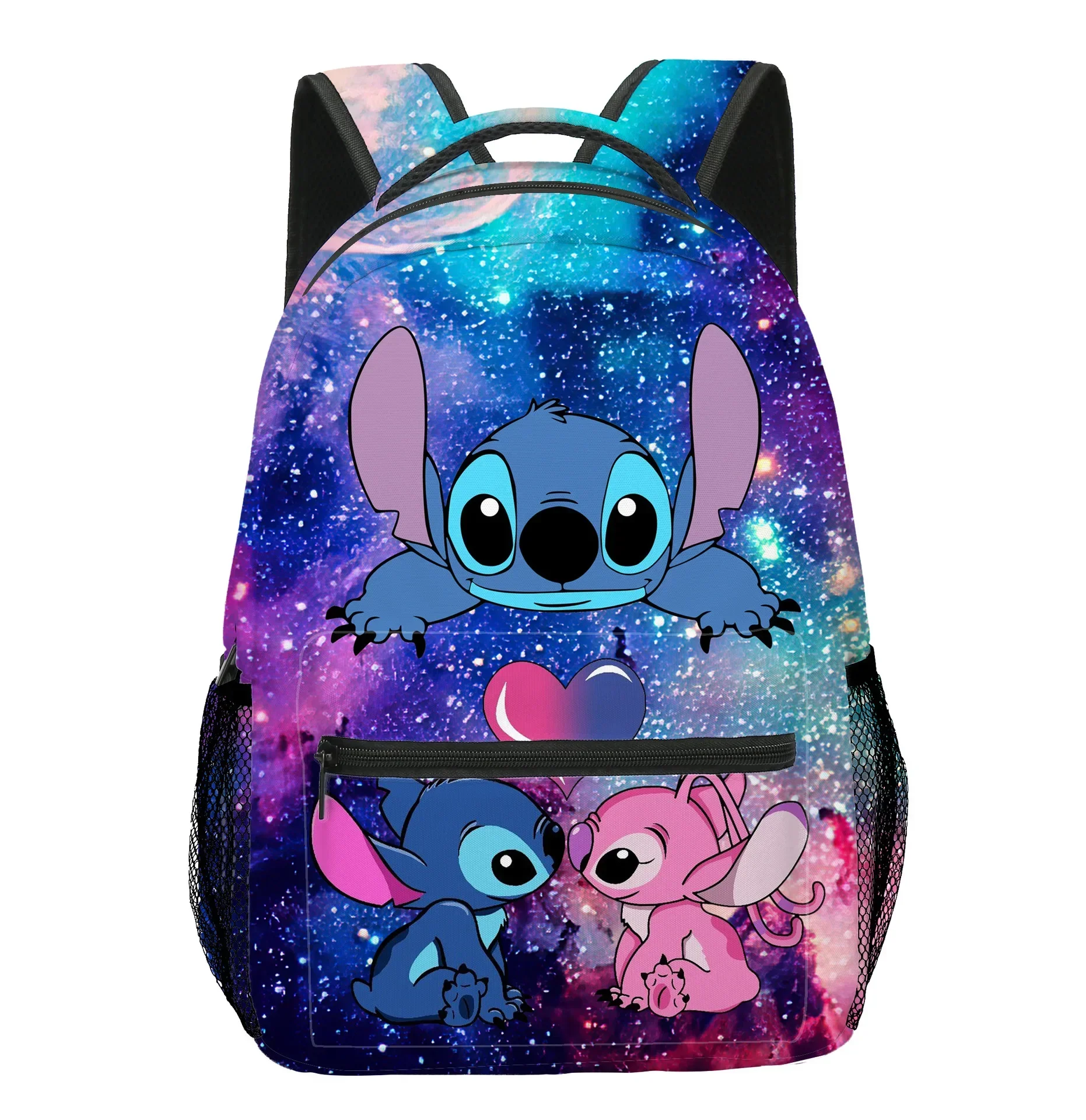 

MINISO Disney's New Stitch Primary and Secondary School Bag Children's Backpack Shoulder Christmas Gift Zipper shouldersMochila