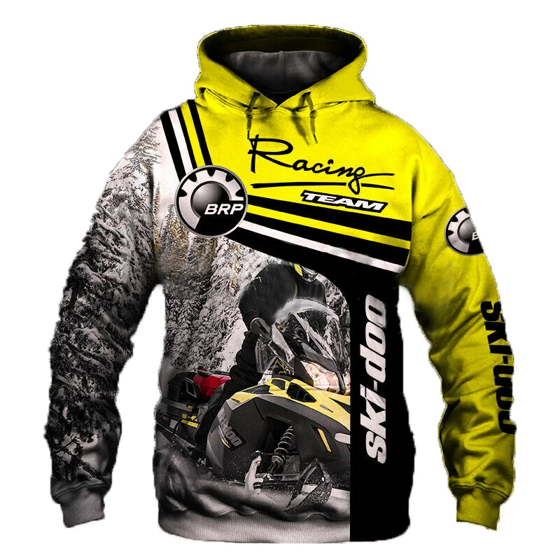 2024 Can-am Motorcycle Racing 3D Print Hoodies Long-sleeved Sweatshirt Outdoor Casual Pullover Hip-hop Streetwear Men Clothing