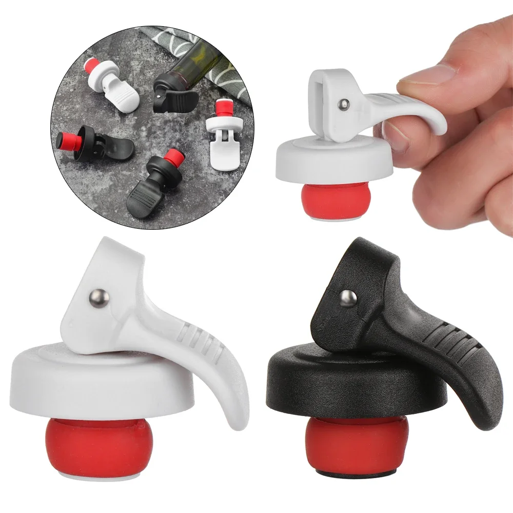 

5pcs Wine Bottle Stopper Plastic Household Hand Press Champagne Wine Stopper Vacuum Sealed Wine Cork Plug Decanter Wine cooler