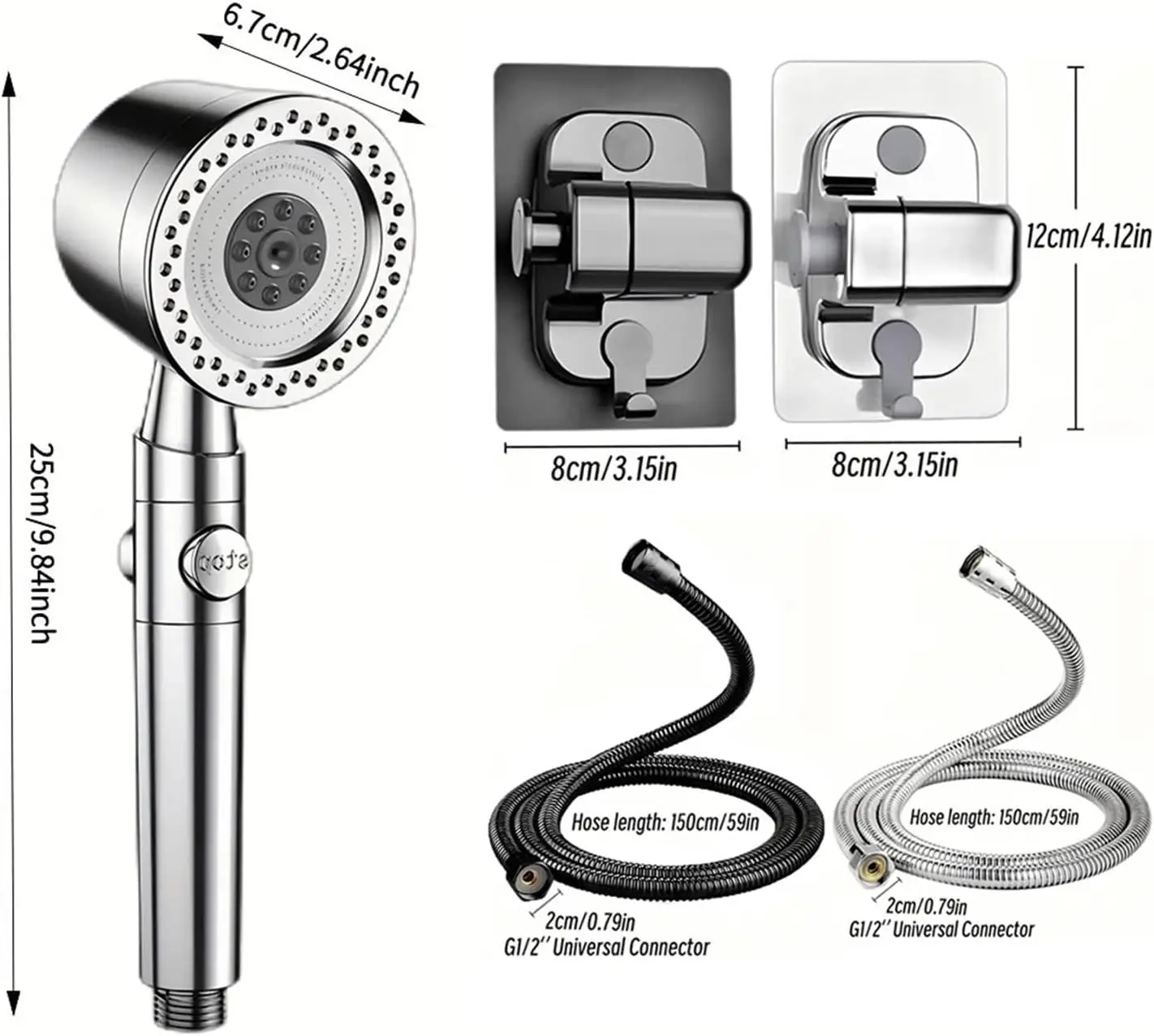 

Насадка для ванной комнаты, насадка для душа с фильтром, универсальный интерфейс, портативная насадка для душа, мощная насадка для душа с наддувом, использование ванной комнаты
