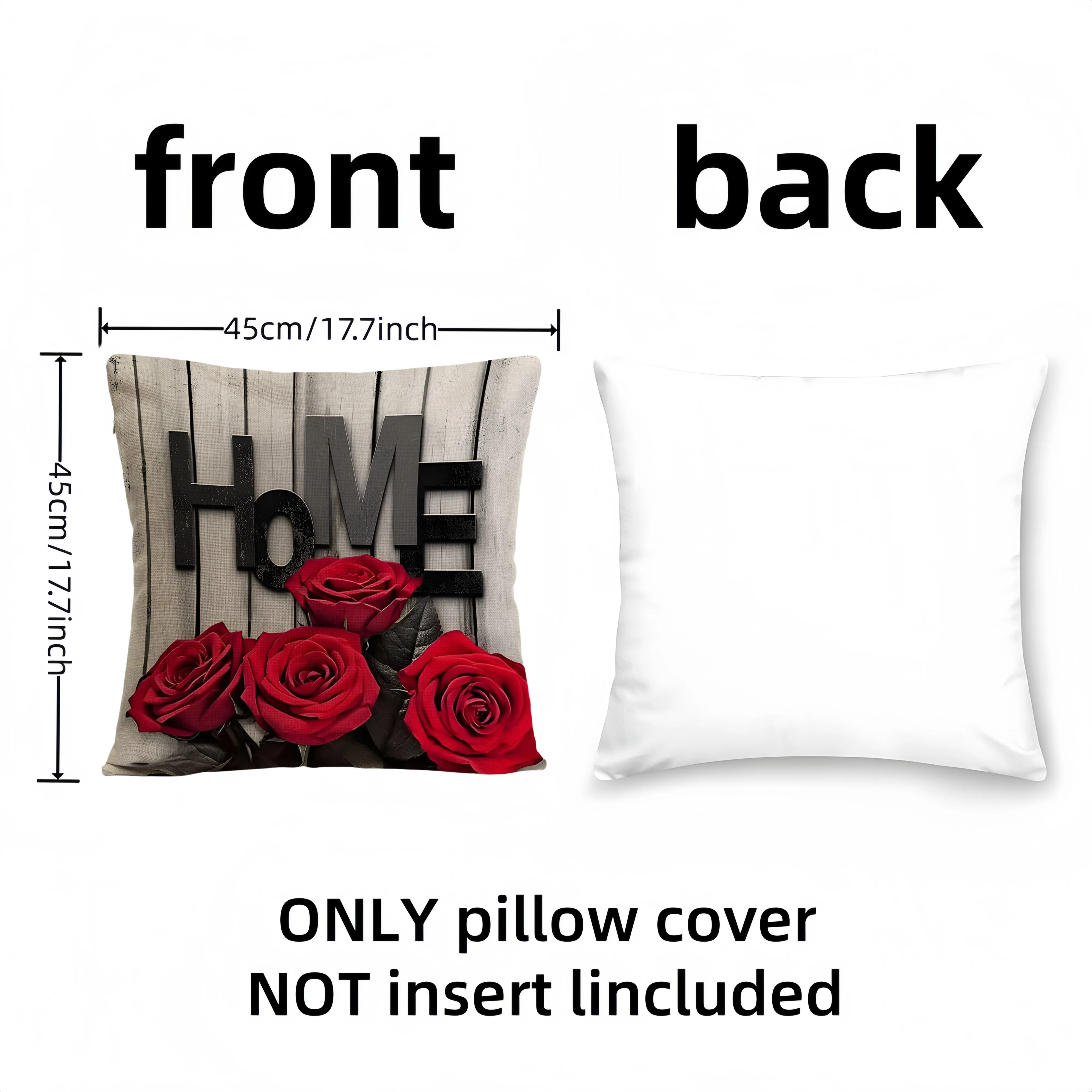 ارتفع نمط وسادة غطاء 18x18 بوصة ديكور المنزل غطاء الوسادة لغرفة المعيشة والهدايا إعطاء دنة آلة غسل سستة إغلاق