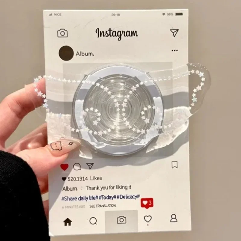 Koreanische Nette Cartoon Engel Flügel Für Magsafe Magnetische Telefon Halter Grip Tok Stehen Für iPhone 17 Samsung S25 Drahtlose Lade Fall