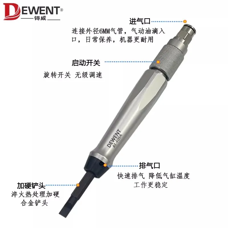 Dental Oral Air Chisel Technician Pneumatic Tool for Breaking Plaster, Art Carving Pneumatic Slag Removal Air Chisel
