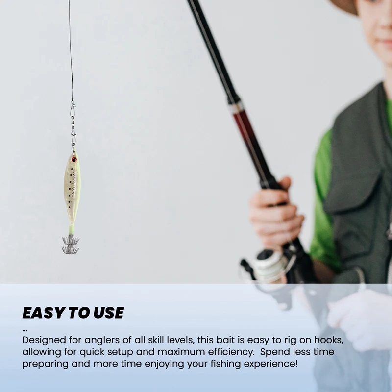 Fünffarbiger Deep-Sea-Tintenfischköder, geeignet für alle WatersJAS